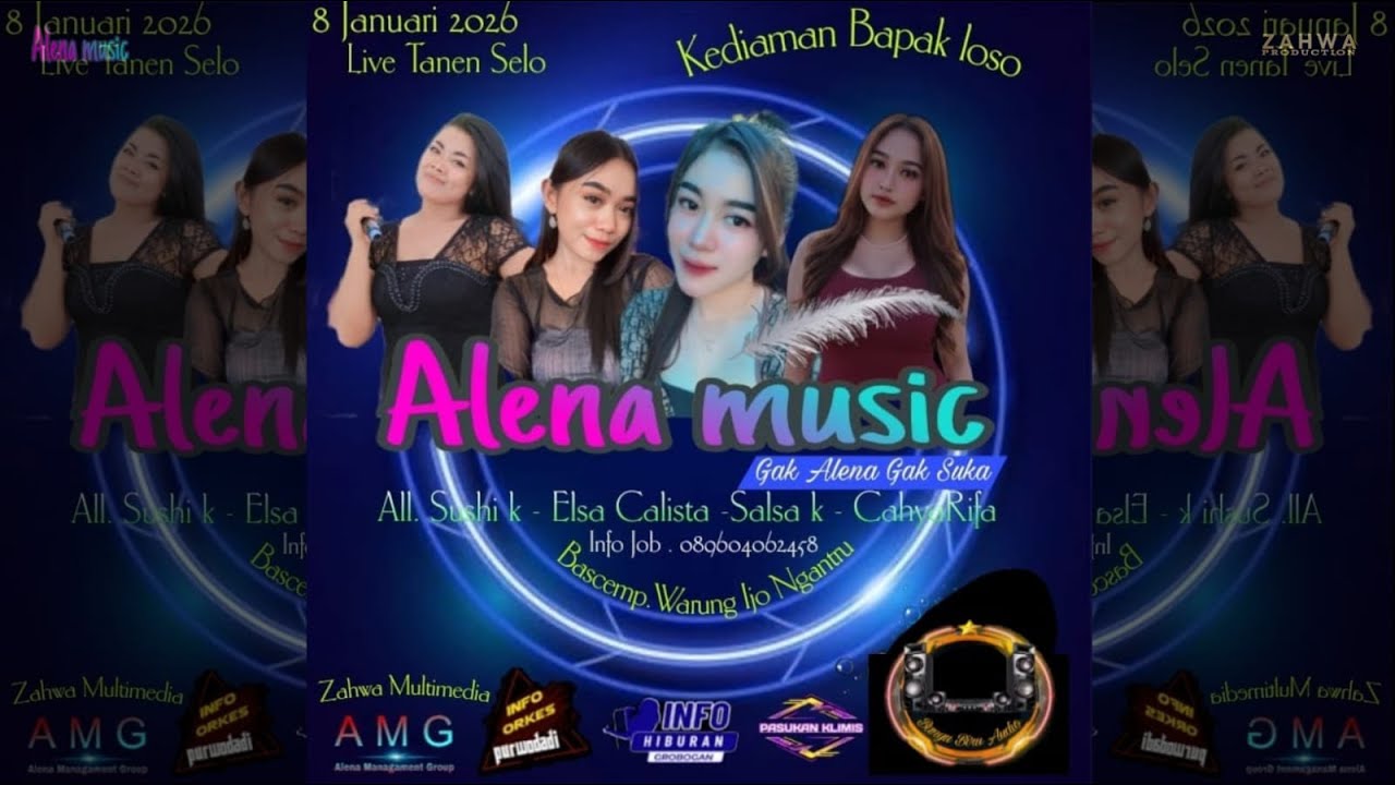 🔴LIVE NEW ALENA MUSIC | WEDDING TIKA & TRI 8 JANUARI 2026 TANEN SELO | BANYU BIRU AUDIO
