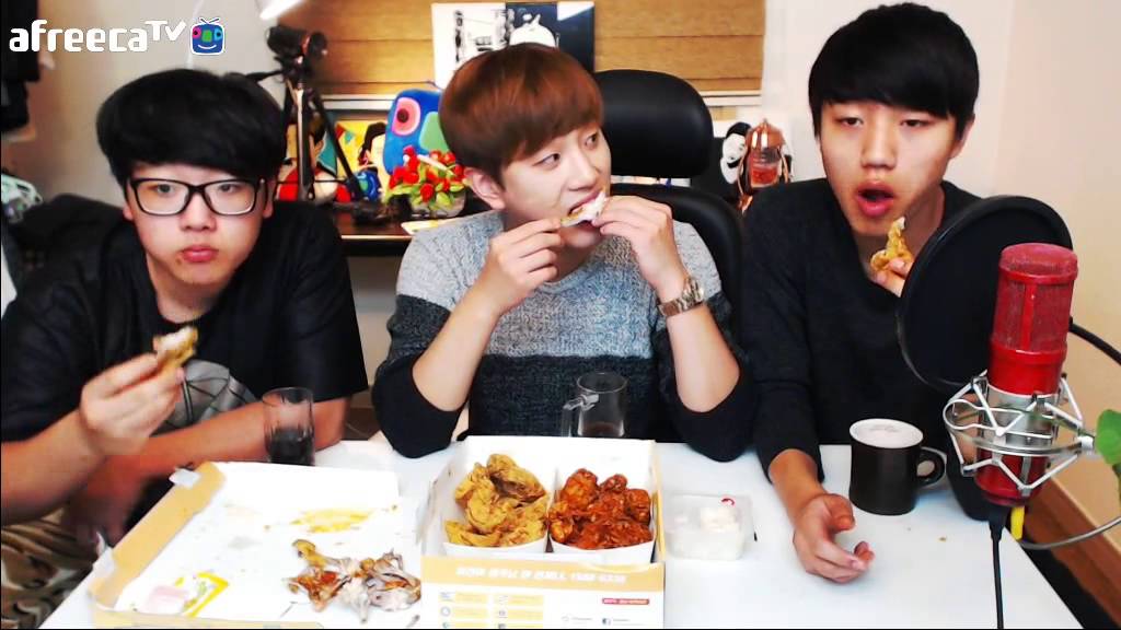 BJ도도 임재 준우 종태 치킨먹방 (남캠/먹방)