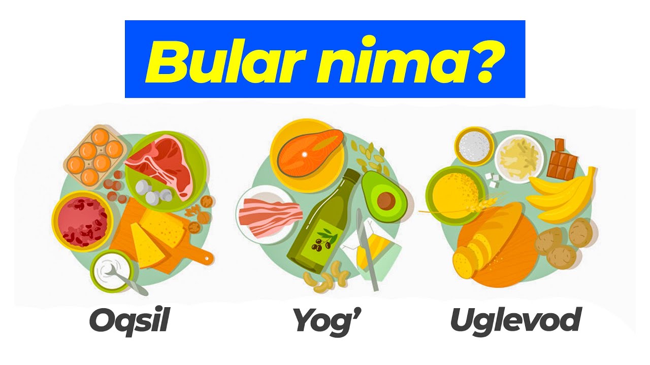 Oqsil, Yog' va Uglevodlar nima?