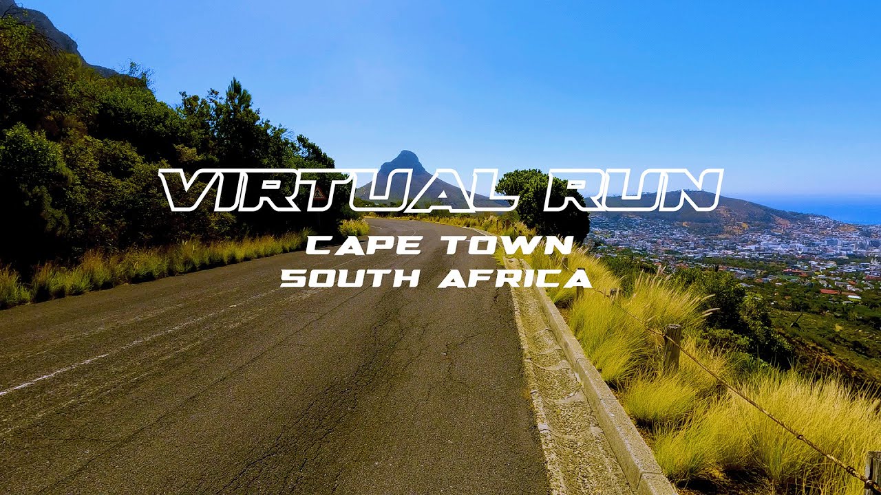 Virtual Run: Table Mountain Via Tafelberg Road, Cape Town, South Africa | Treadmill Running Scenery