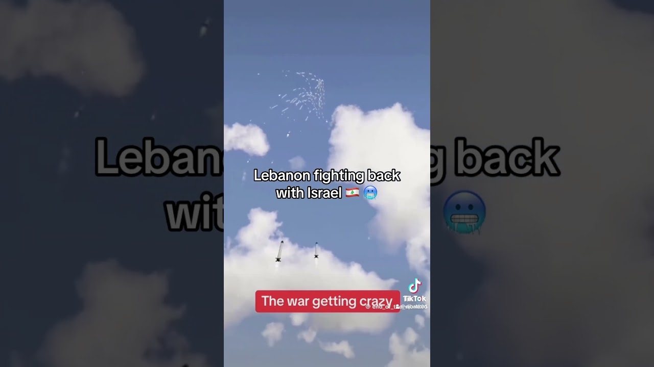 Lebanon fighting back with Israel #israellebanonwar #irondome #hezbollah #hamas #IDF #WW3 🥶🇱🇧