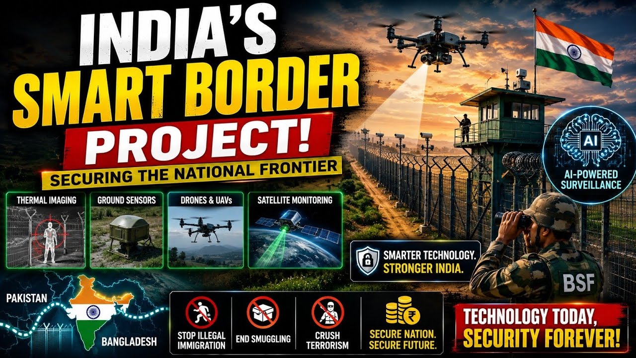 India&rsquo;s Smart Border Project: The AI Wall Against Infiltration