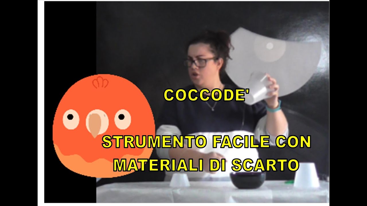 Strumento musicale facile fai da te: il Coccodè // Costruiamo la musica (lavoretto facile)