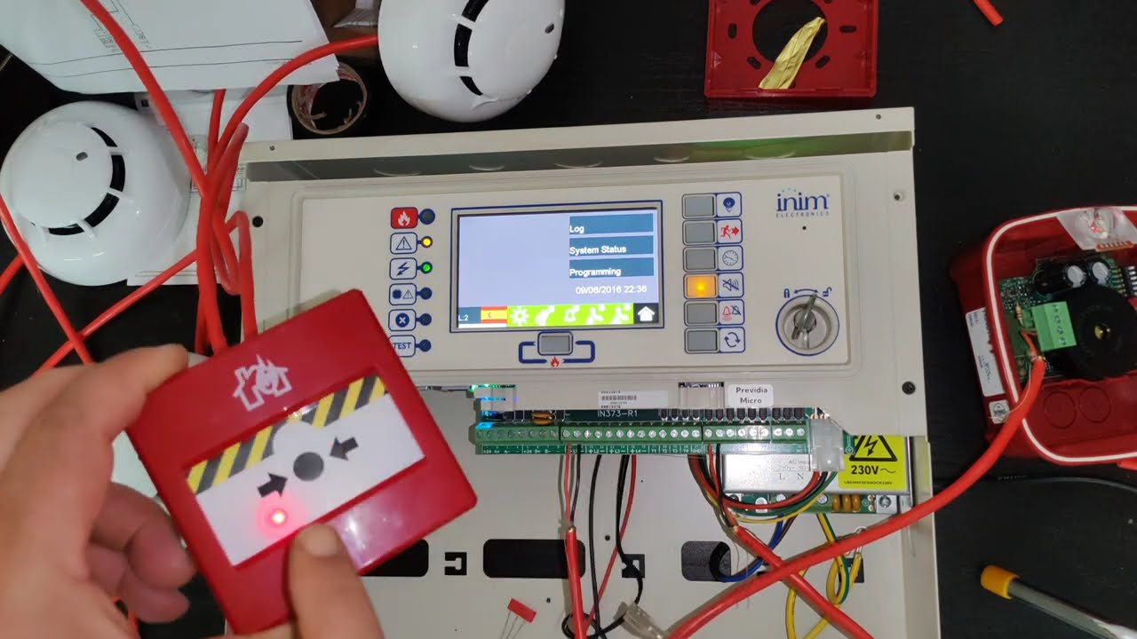 Previdia micro (Centrale Incendie) (inim) mise en service