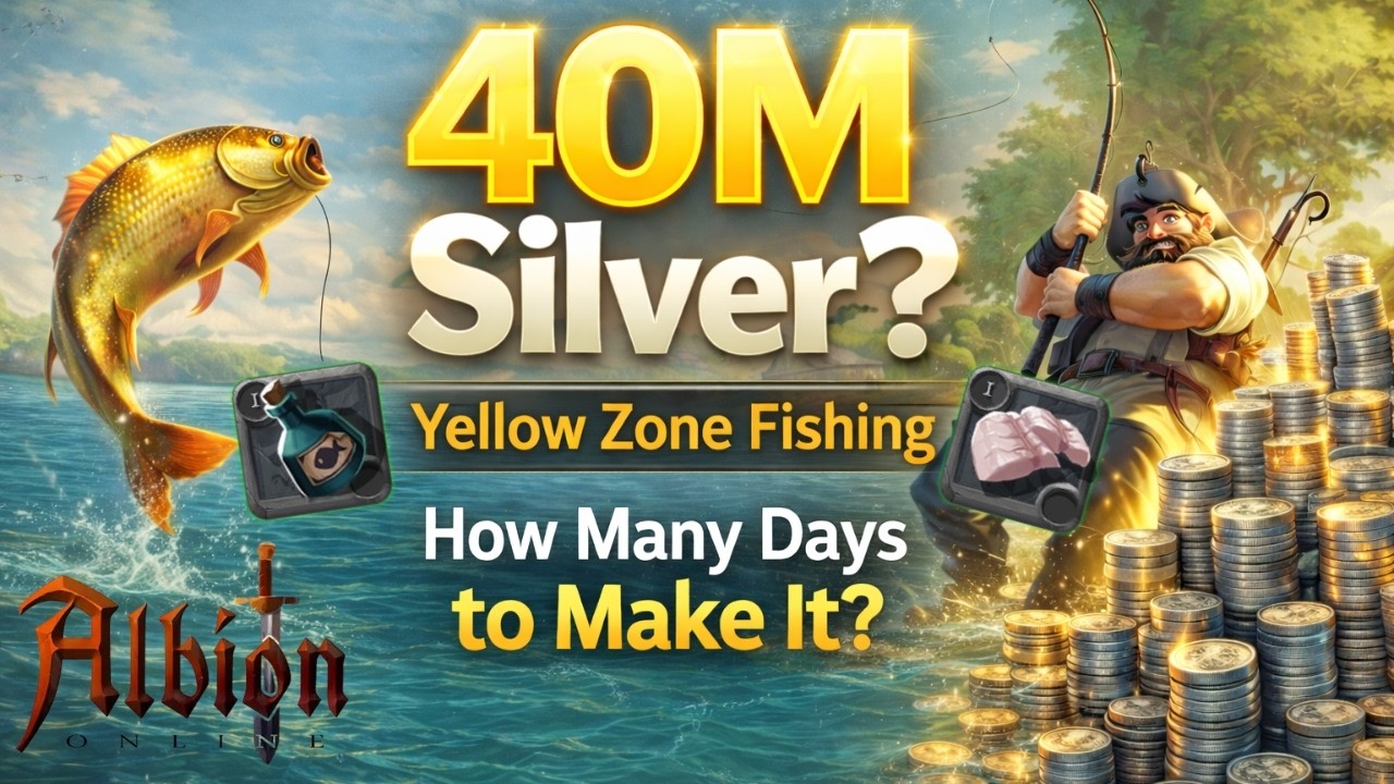 «Рыбалка в желтой зоне Альбиона – сколько дней нужно, чтобы заработать 40 миллионов серебряных мо...