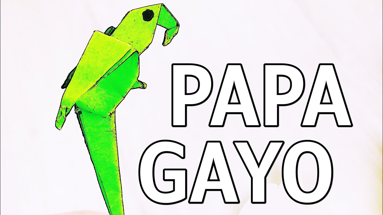 PÁJARO de PAPEL | Origami | Papagayo