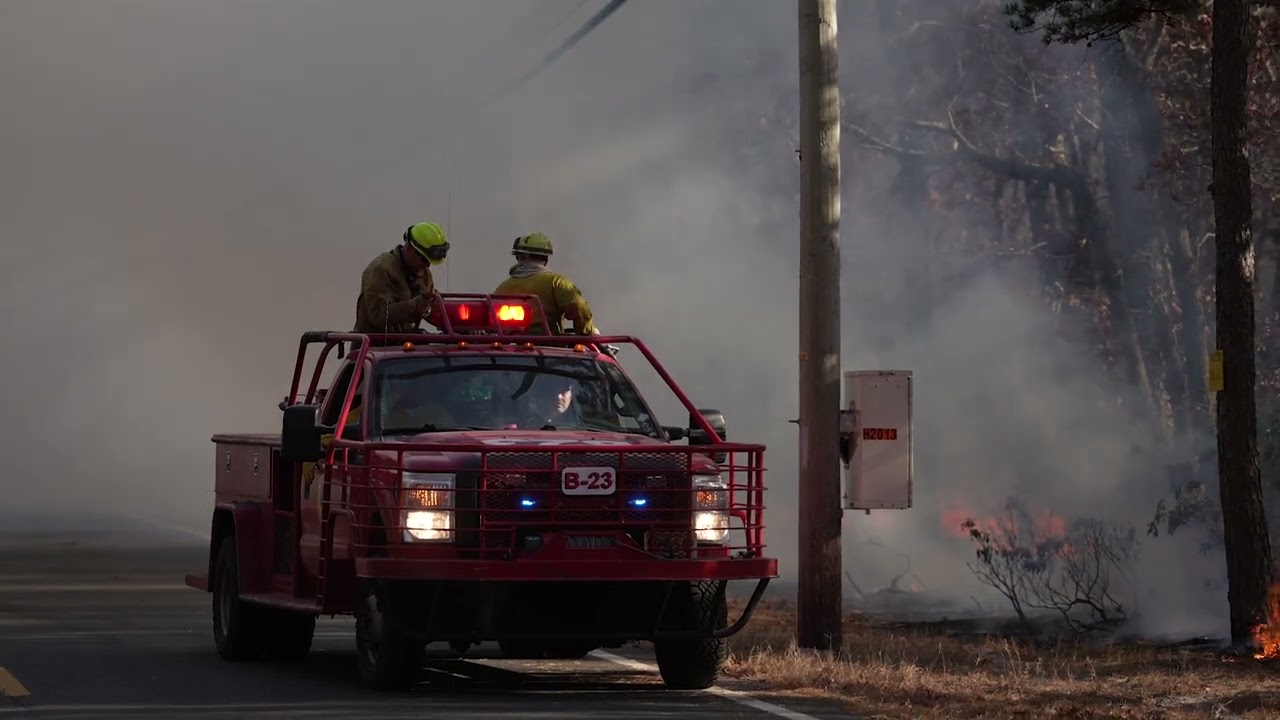 Homes evacuated as wildfire breaks out in Jackson Township