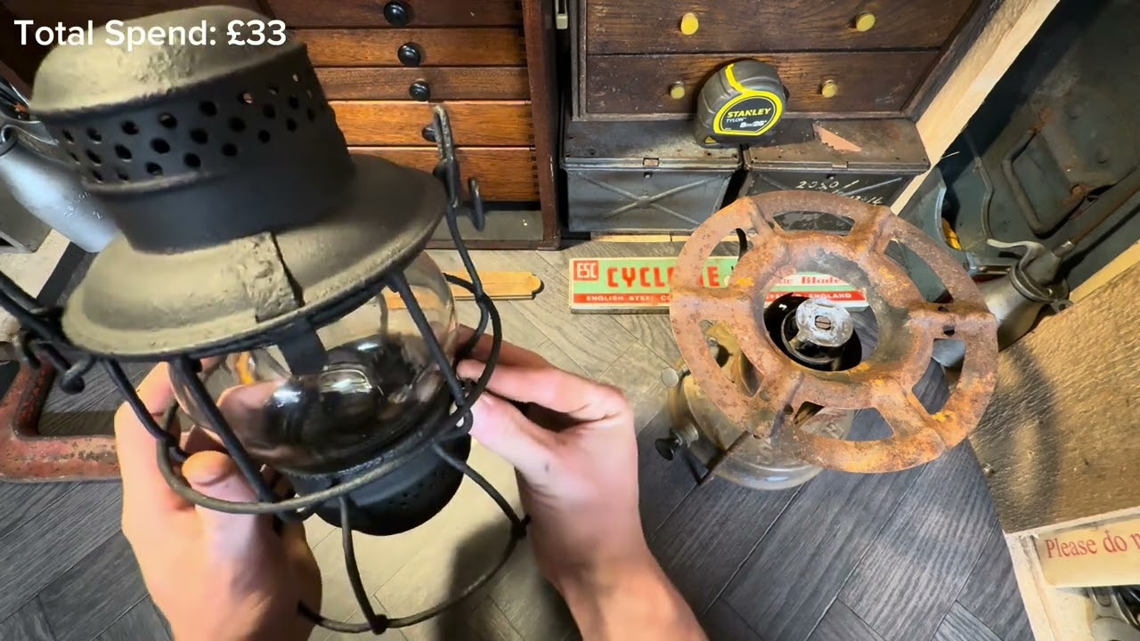 Midweek Carboot Sale Haul: Old Tools, Stoves & Lamps and a bargain box for £2!