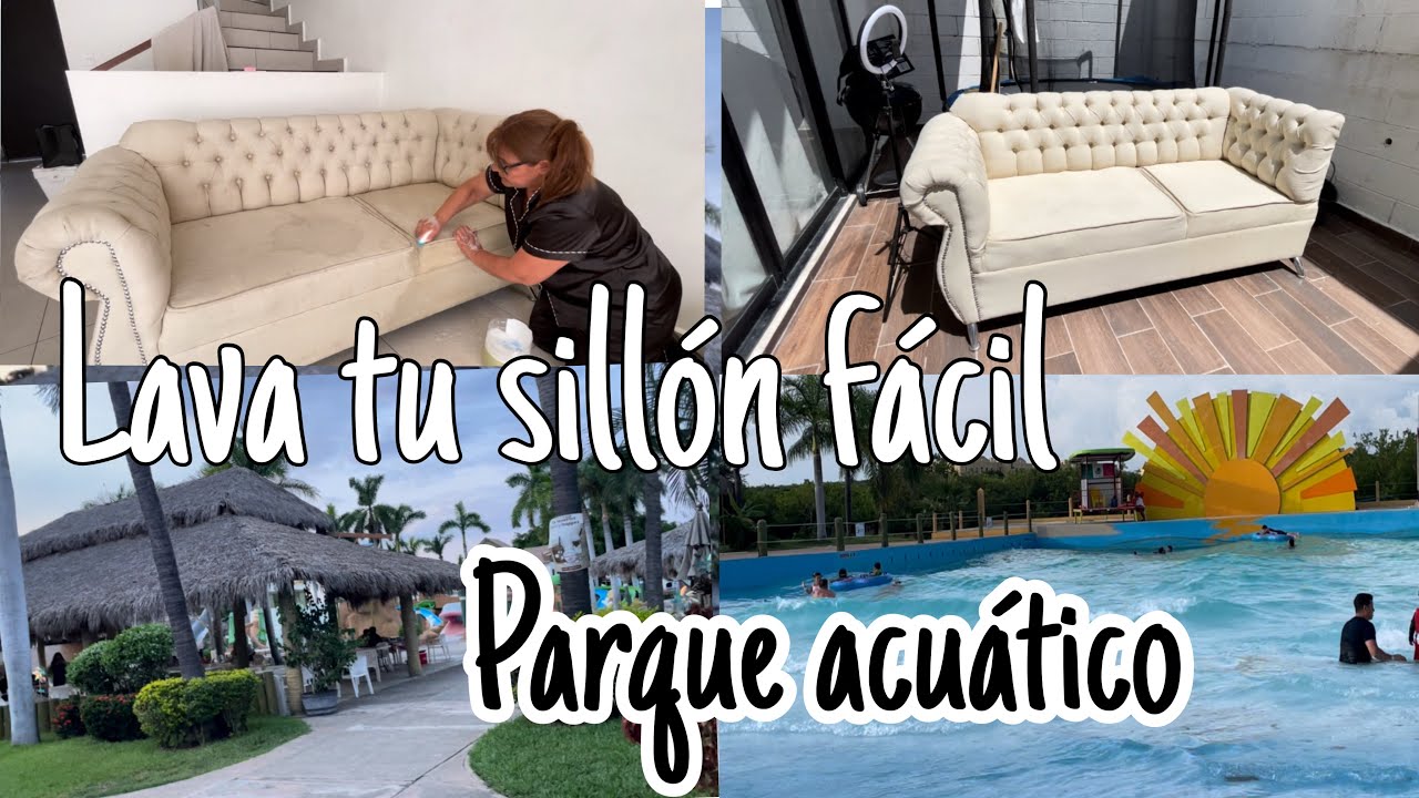 Como lavar un sillón 💺 fácil y rápido #limpeza  | parque acuático Mazagua 