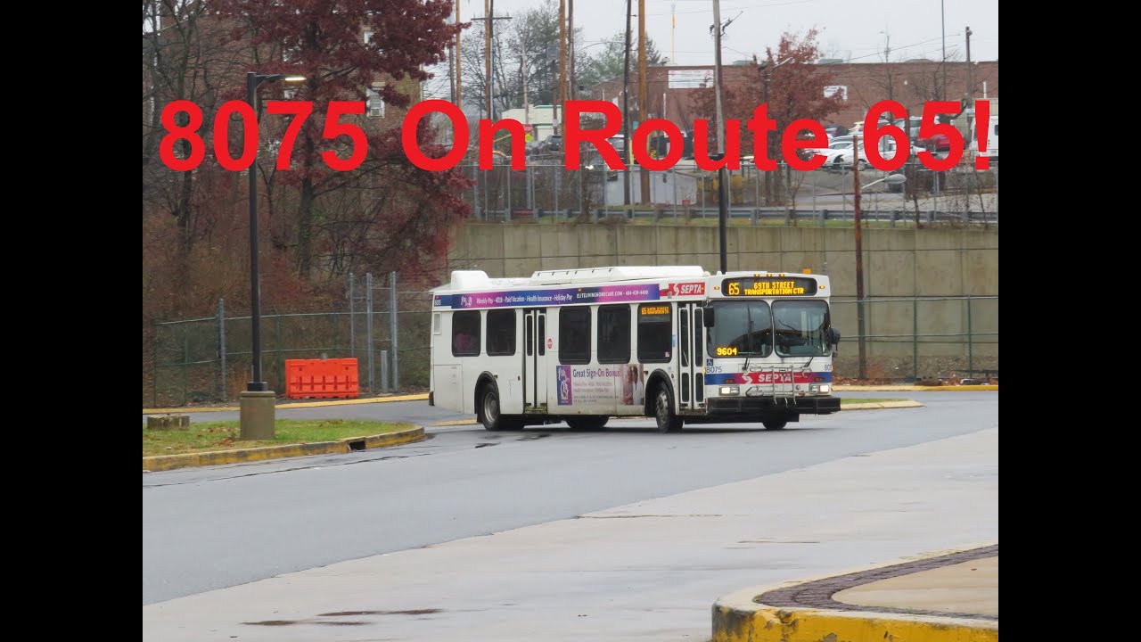 NeoplanDude | SEPTA 2005 New Flyer D40LF (Musical ZF) #8075 On Route 65, To 69th St!