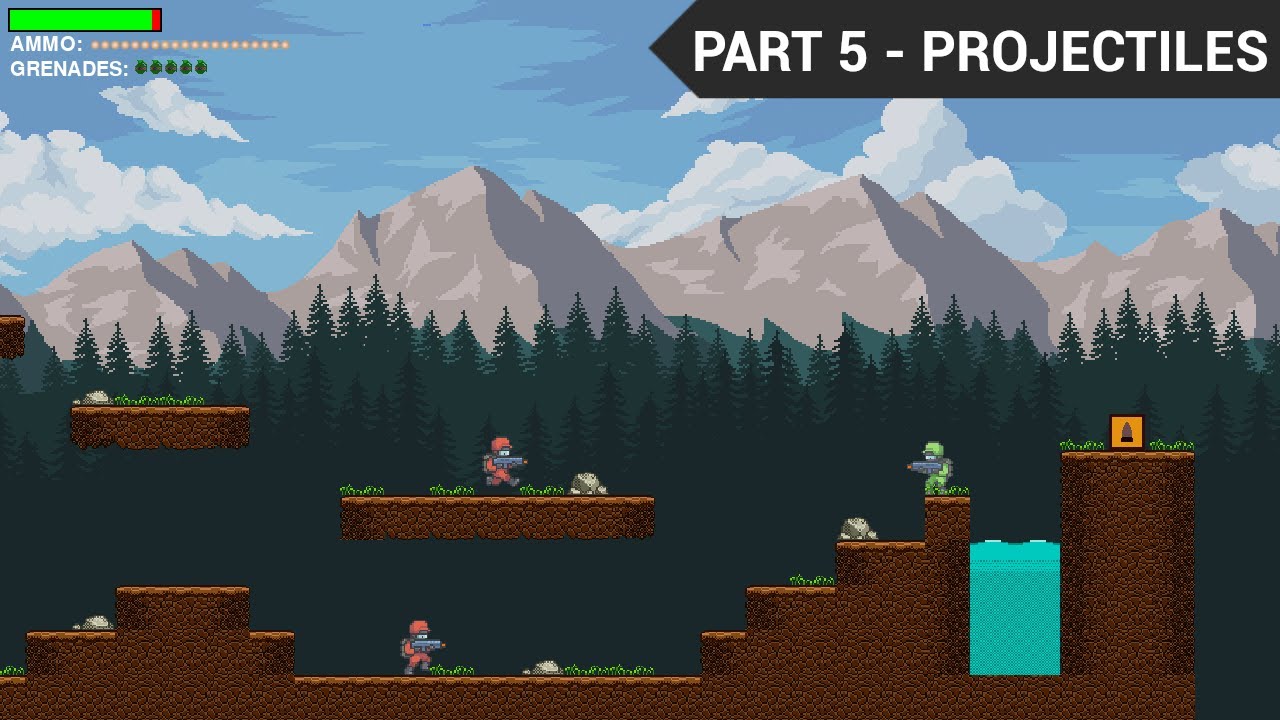PyGame Scrolling Shooter Game Beginner Tutorial in Python - PART 5 | Grenades and Projectiles