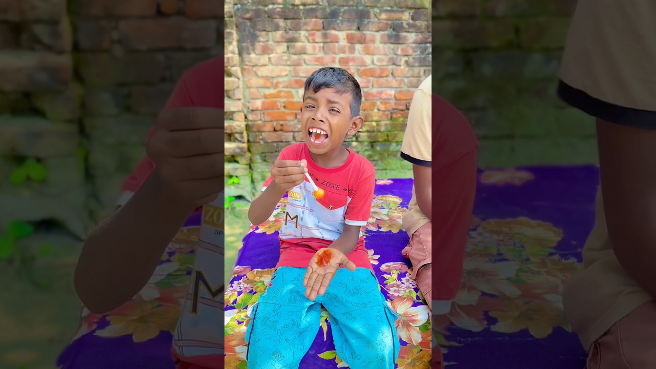 Finally, Raju's brother played Lollipop 🍭😂 #shorts #funny #trending #comedy