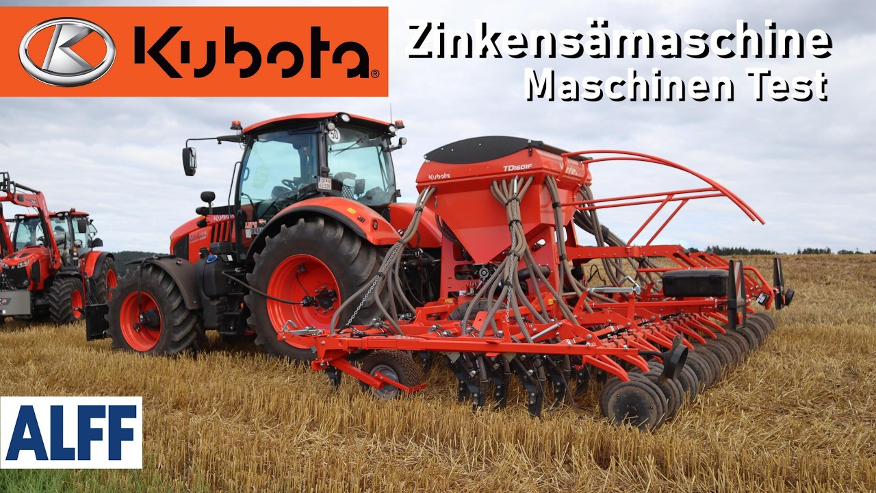 Kubota M7-153 Kubota +TD16101F  Zinkensämaschine | Testfahrt beim  Kubota Creator Day 2024