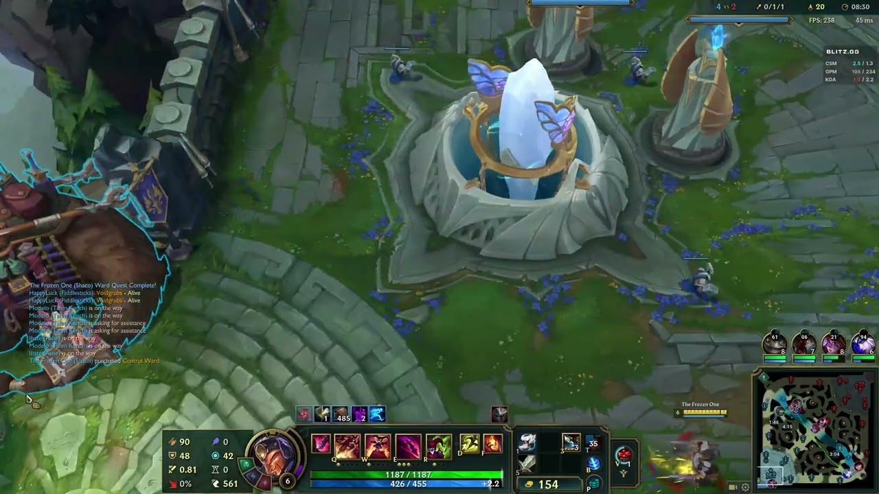 AD Shaco Support vs Karma Caitlyn
