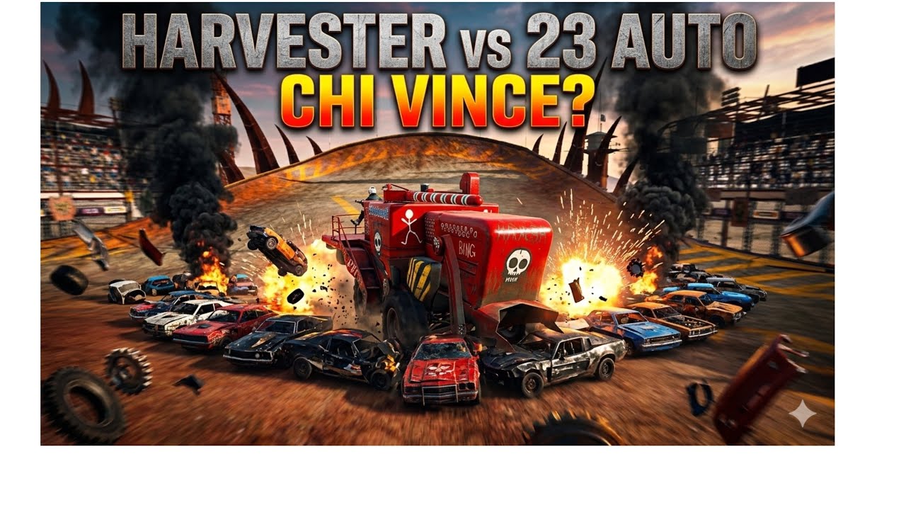 23 contro Harvester! La Mietitrebbia più Distruttiva di Wreckfest 🚜