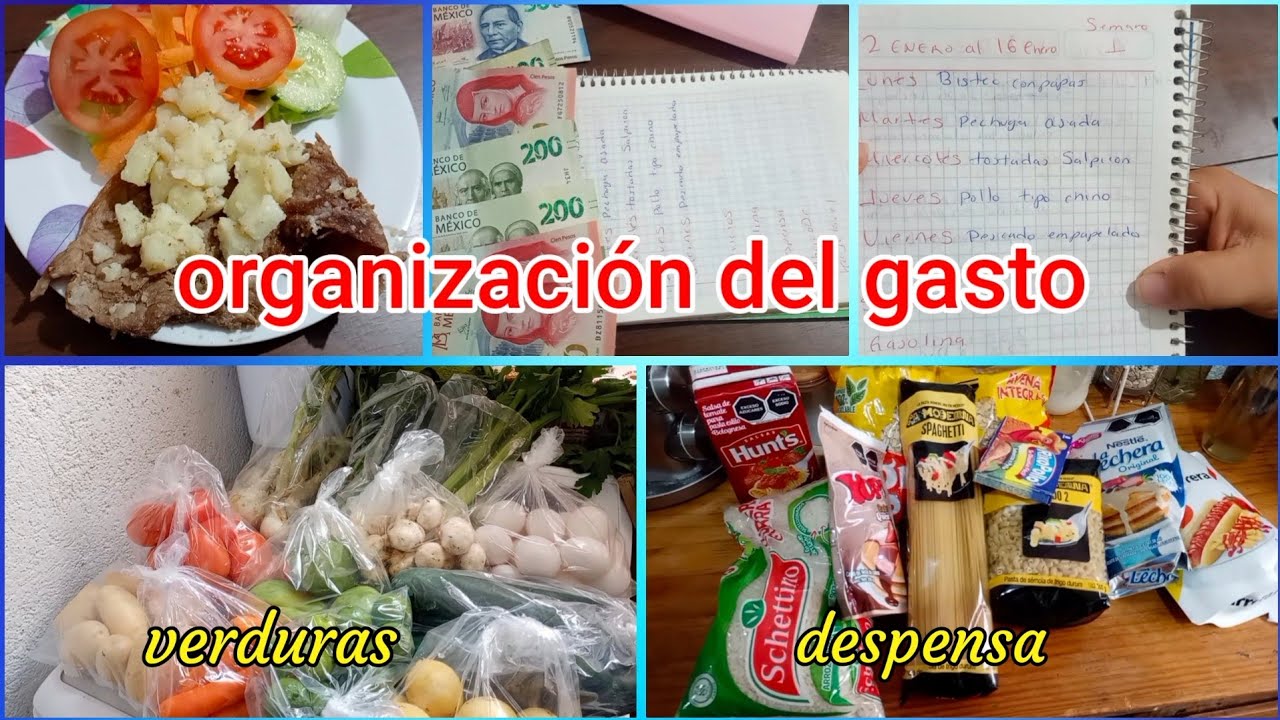 ORGANIZACIÓN DEL GASTO Y COMPRA DE VERDURAS 