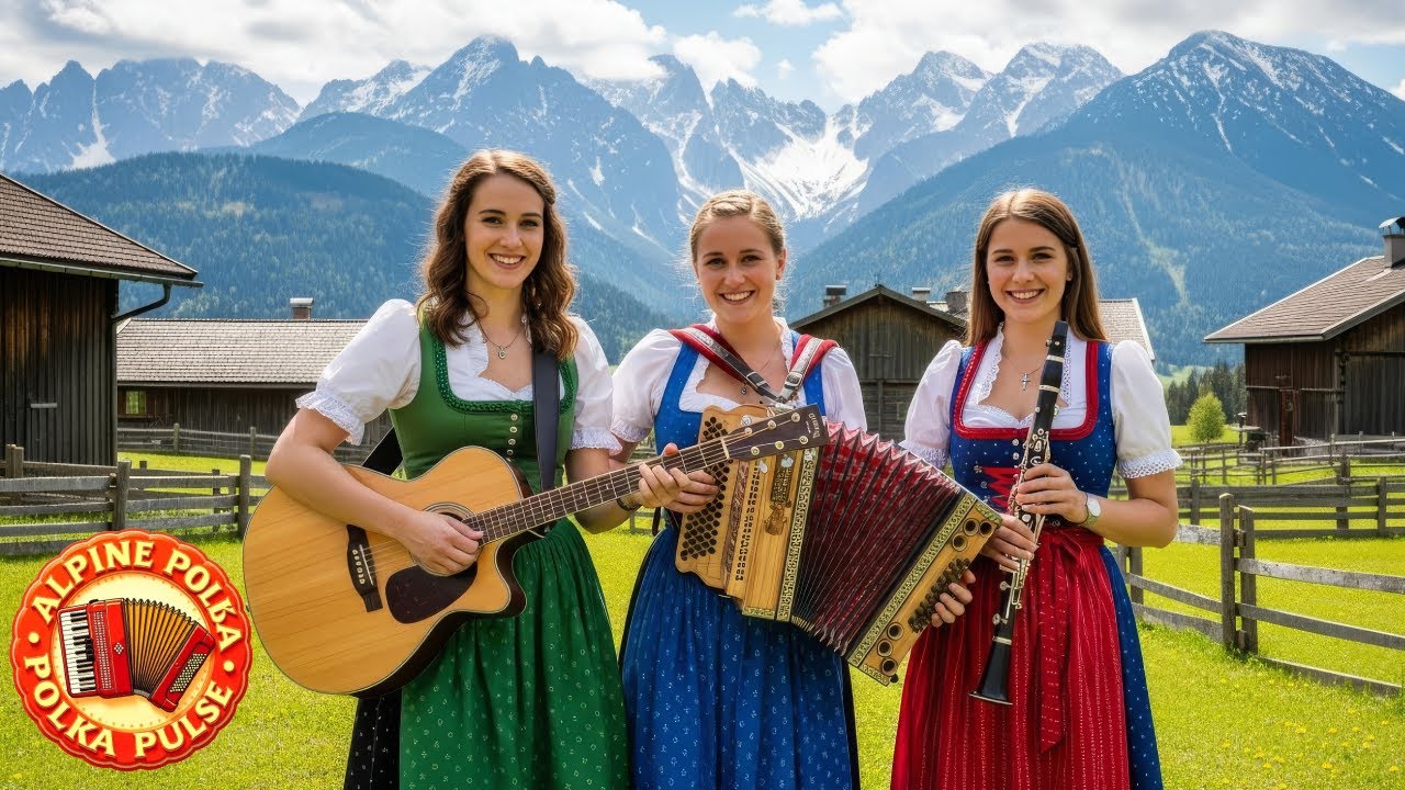 🎷 Relaxing Bavarian Volksmusik – Alp Village Folk Music & Soothing Melodies 🌄🏡