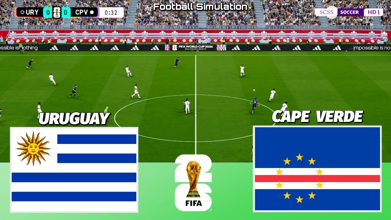 🔴 LIVE | Uruguay vs Cape Verde - FIFA World Cup 2026 | PES 21 Simulation