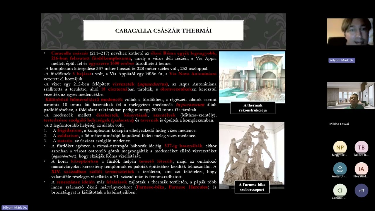 Róma város ókori és középkori látnivalói 6. - Caracalla thermái és Aurelianus fala