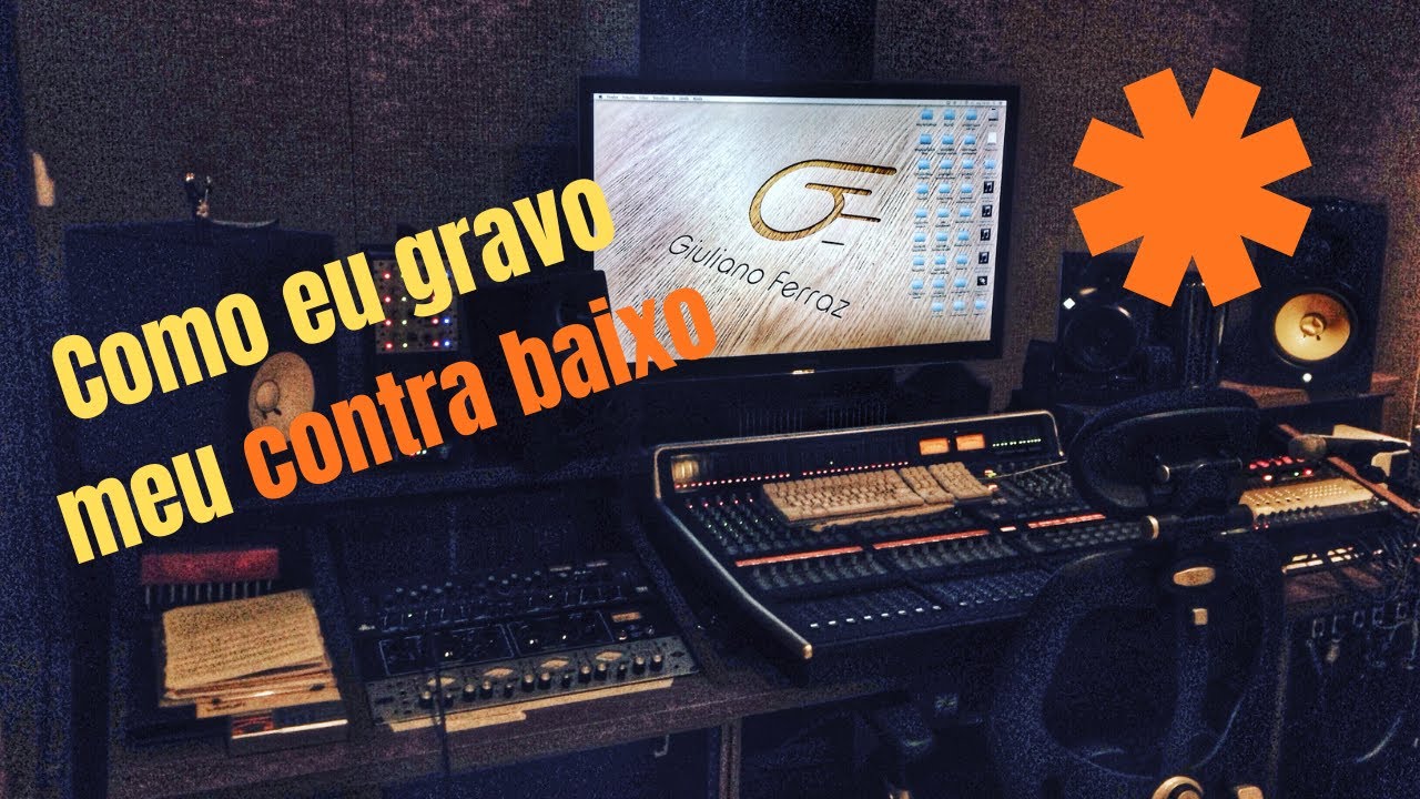 Como  gravar o contrabaixo.