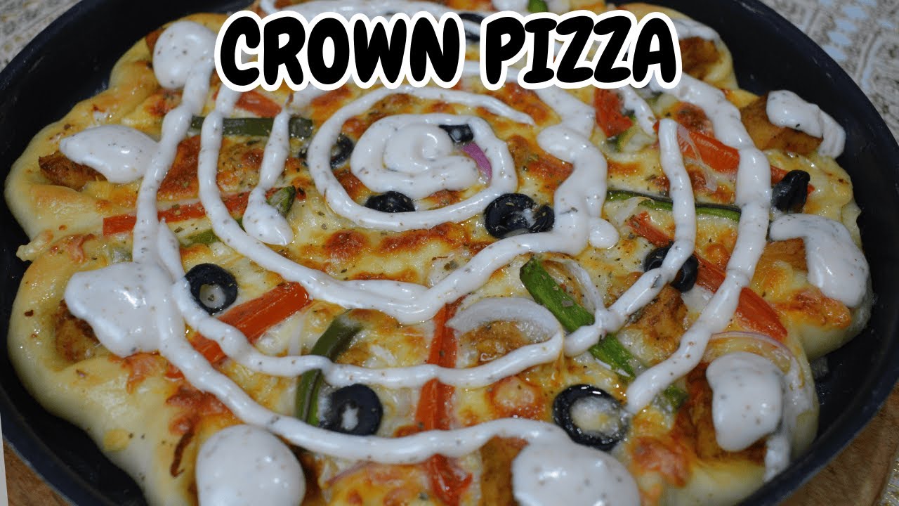 CHEEZIOUS CROWN CRUST PIZZA RECIPE | DELICIOUS PIZZA RECIPE BY DESI SPARK FOOD | FULLY LOADED PIZZA
