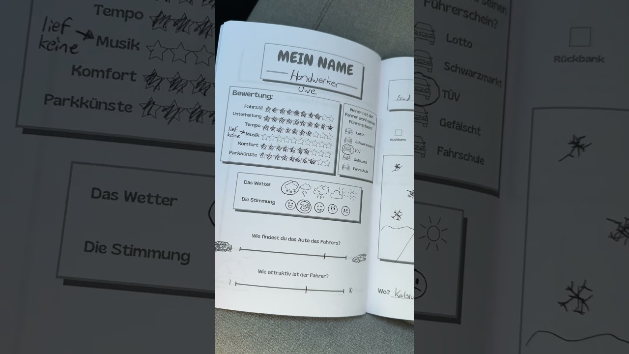 Random Handwerker f&uuml;llt mein Beifahrer G&auml;stebuch aus 😂🥳 #f&uuml;rdich #lustig #auto #passenger