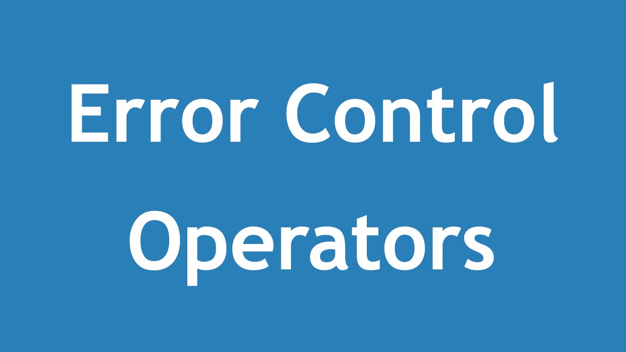 [ Learn PHP 5 In Arabic ] #17 - Error Control Operator