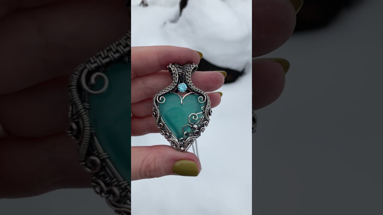 Make a heart pendant with me! ❤️ It&rsquo;s been a while... #jewelrymakingtutorial