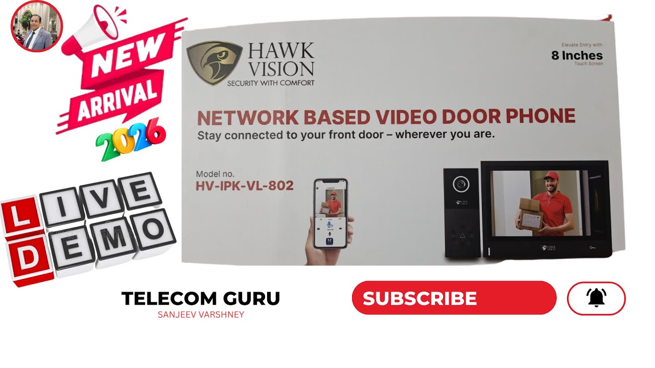 Hawkvision HV-IPK-VL-802 Smart IP Door Phone | Live Demo (Real-Time Test) 2026