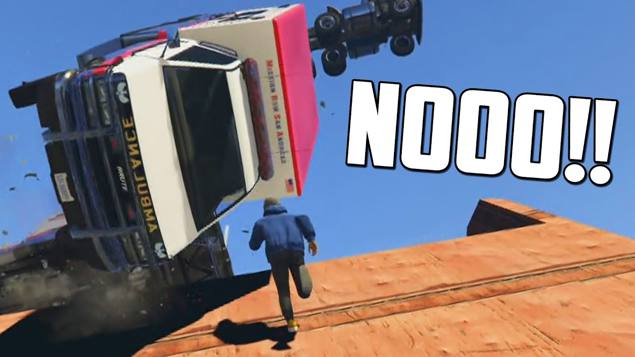 UNA AMBULANCIA EN MI CABEZA!! - CORRES O MUERES - DEATH RUN GTA V ONLINE