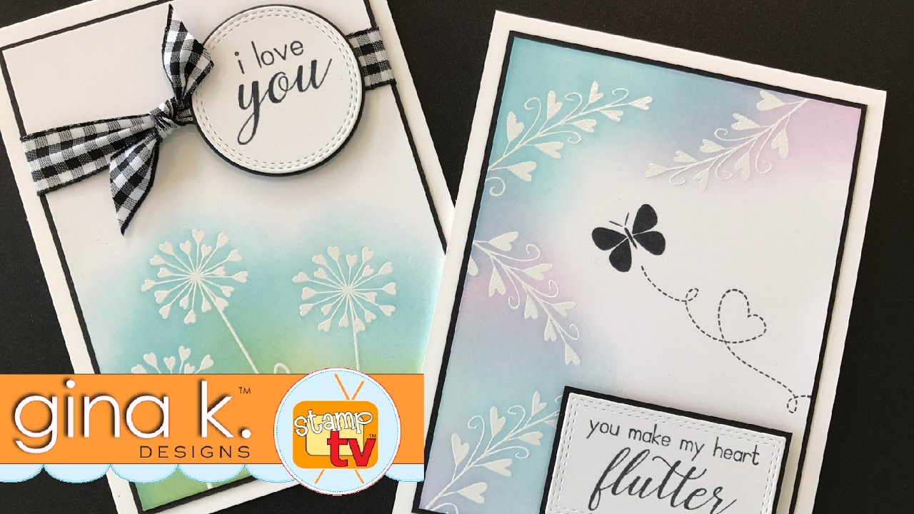 Gina K  Designs & Unity Stamp Company - Heart Flutter