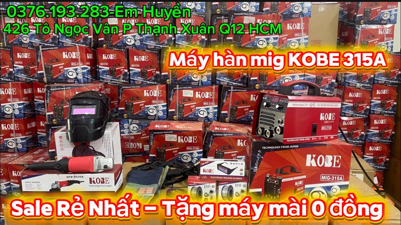 🟢Máy hàn mig kobe 315a- giá rẻ nhất hàn đa năng tiện lợi 2 chế độ mig và que #mayhankobe #rewiew 