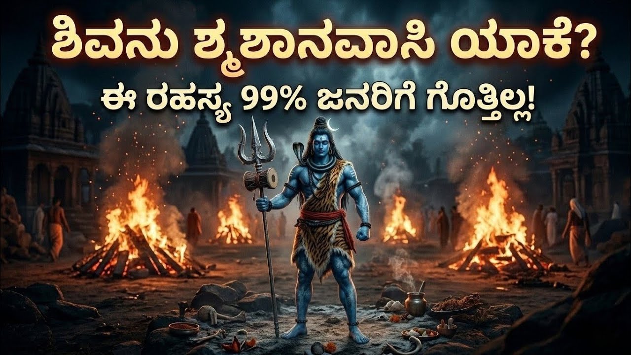 ಶಿವನು ಯಾಕೆ ಶ್ಮಶಾನದಲ್ಲಿ ವಾಸಿಸುತ್ತಾನೆ ? 🔱| Why Lord Shiva Lives in Smashan |🔱