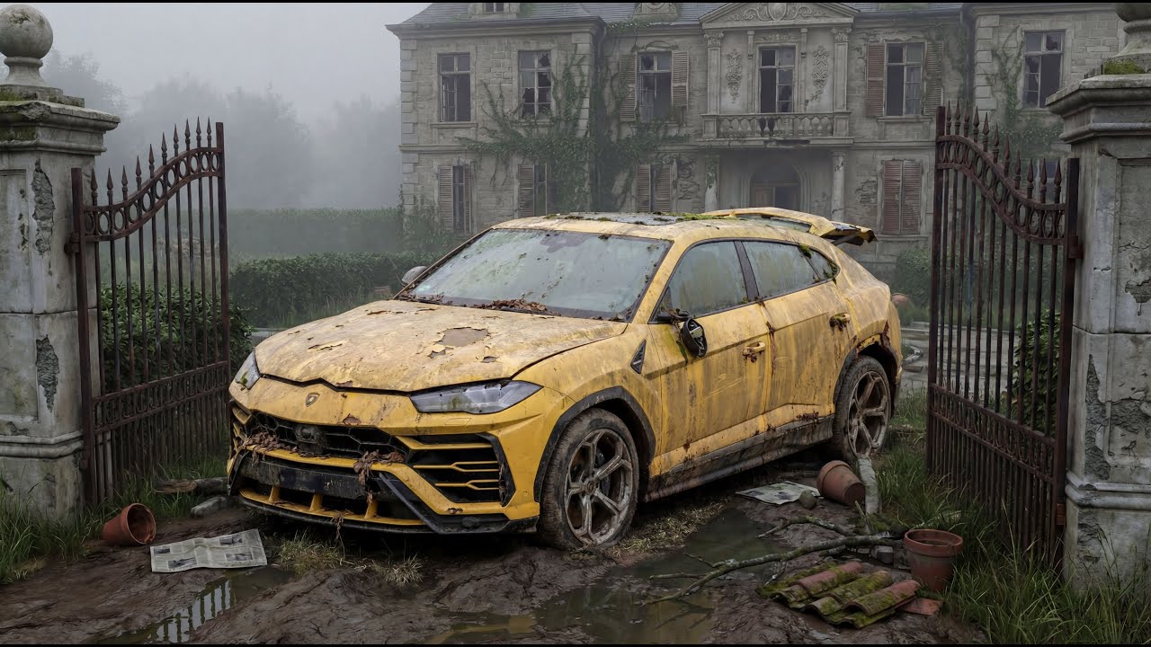 Worst CAR ABANDONMENT EVER $300,000 Lamborghini Stuck in Mud - ASMR CAR RESTORATION #carrestoration