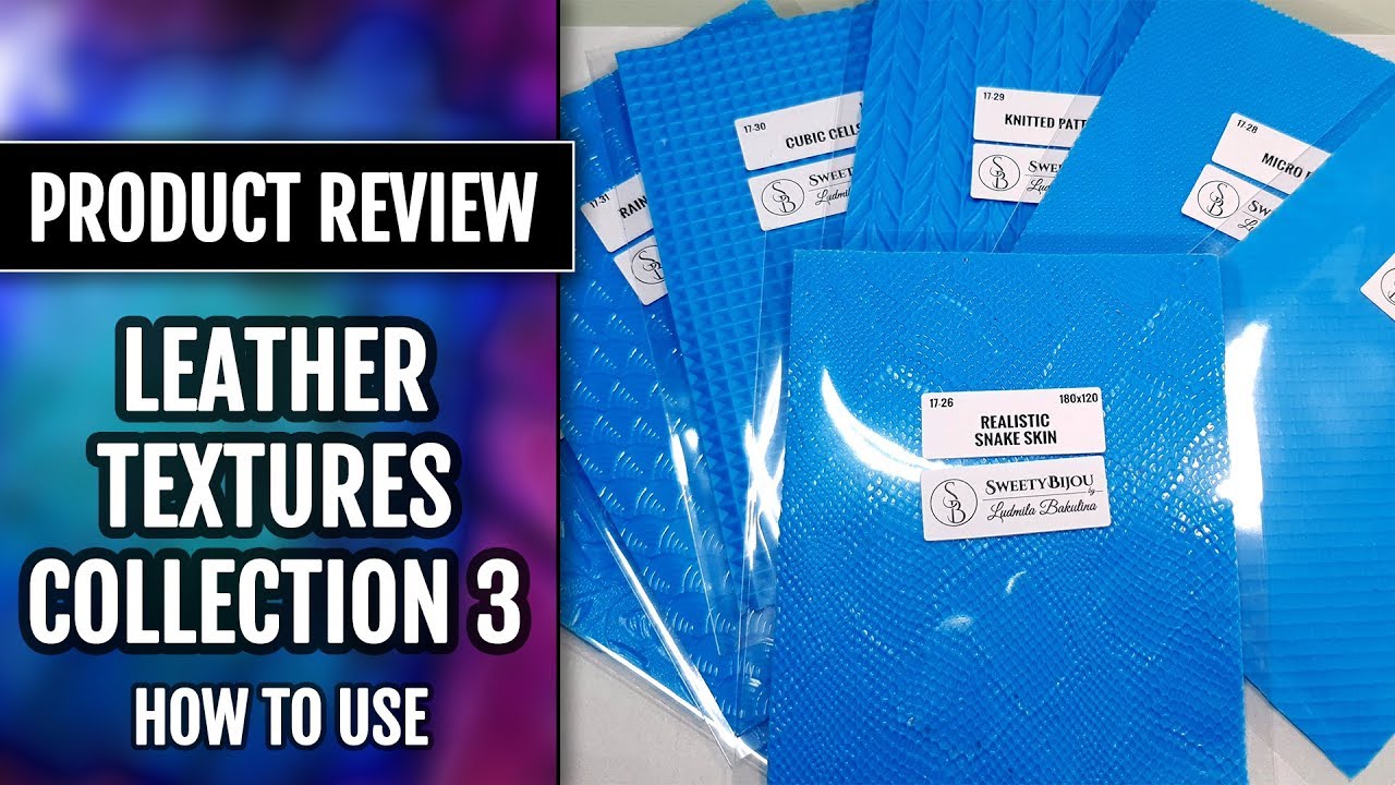 New Product Review. Handmade silicone textures. Leather imitation. Super thin texture sheets.