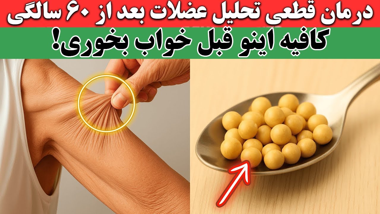 عضله‌هات ضعیف شدن؟ این ۴ خوراکی قبل خواب معجزه می‌کنن!