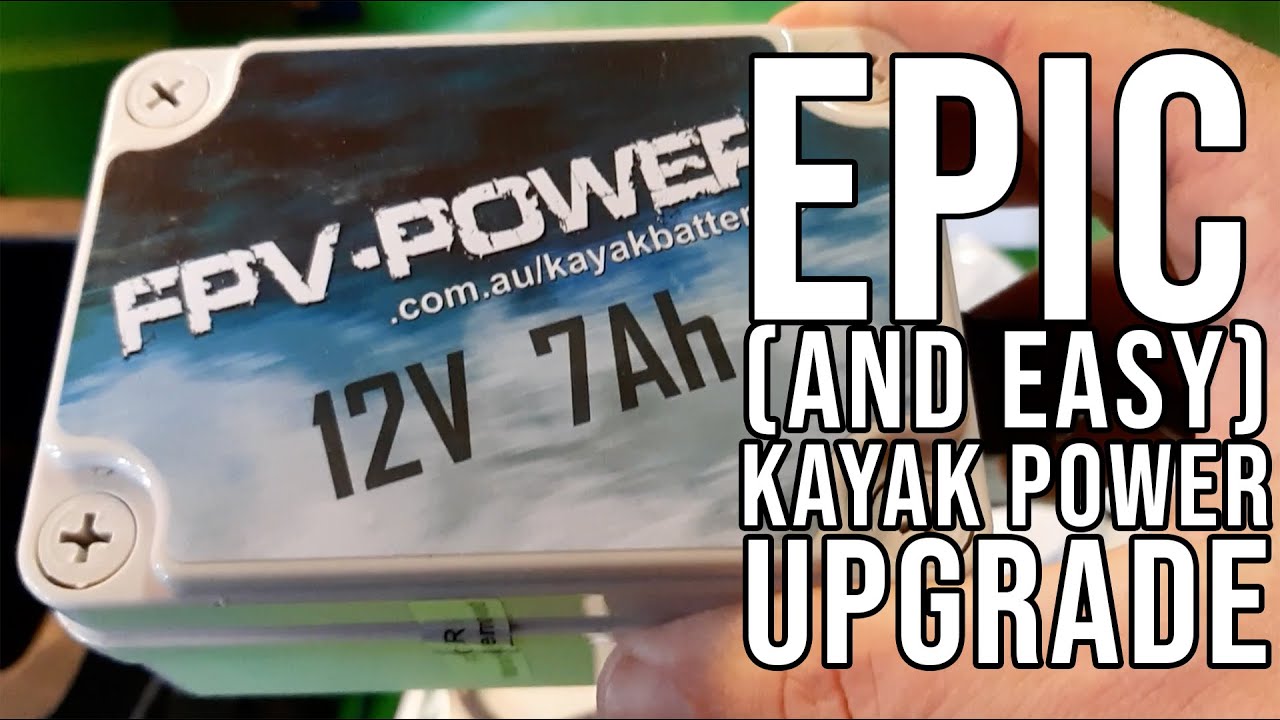 EASIEST KAYAK POWER UPGRADE - FPV!!! Fish Finder and Switchable DIY LIGHTS