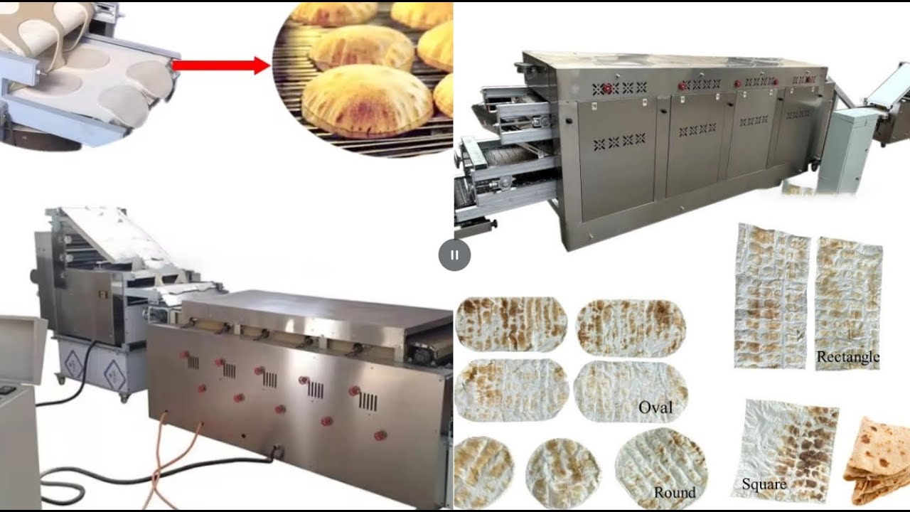 Full Automatic Arabic Bread Maker Machine Lavash Pita Bread Production Line