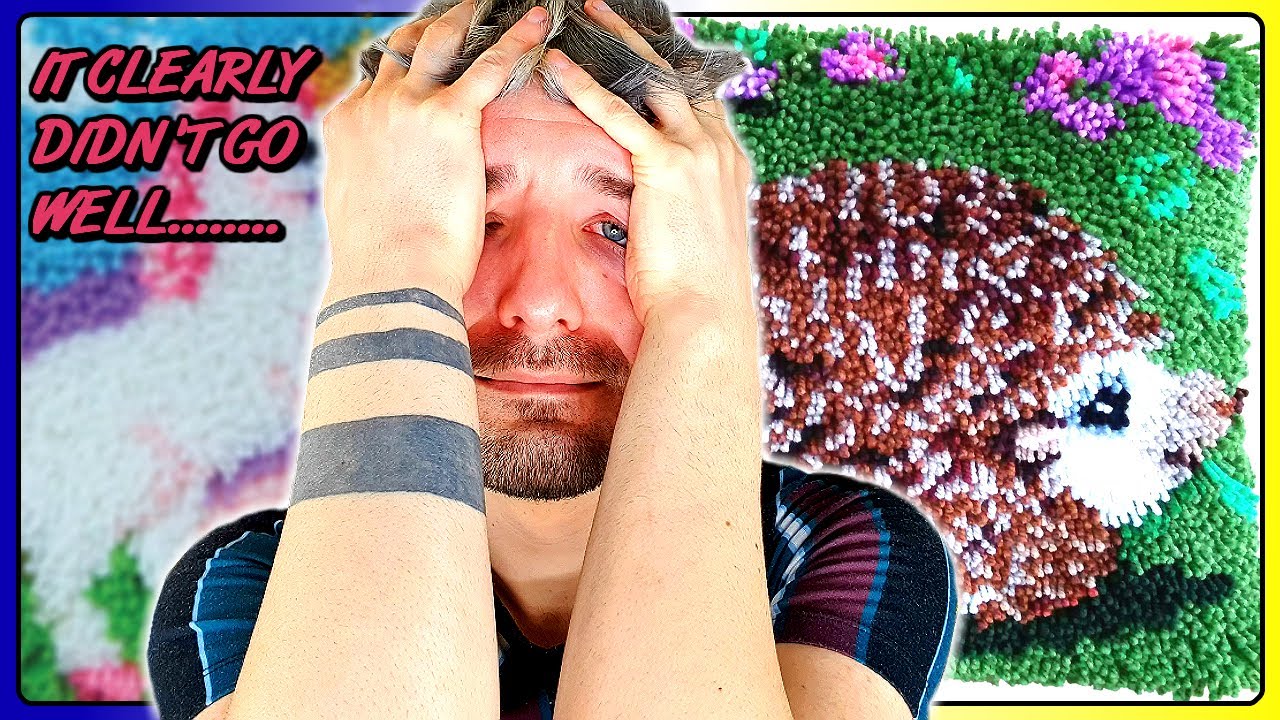 Hobbycraft Latch Hook Craft Kit Review | How Not To Latch Hook | Crafting Fails
