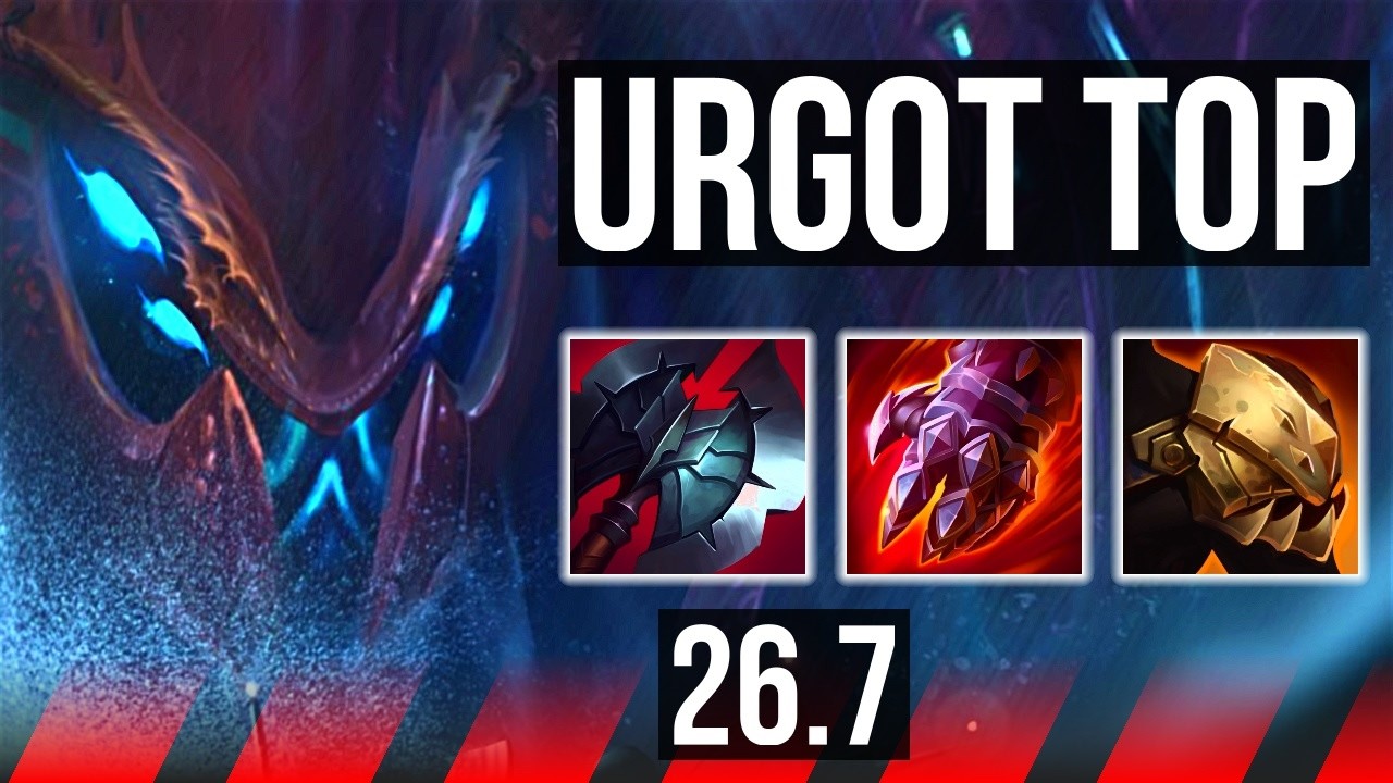 URGOT vs ZAAHEN (TOP) | Good KDA: 13/1/9 | EUW Master | 26.7