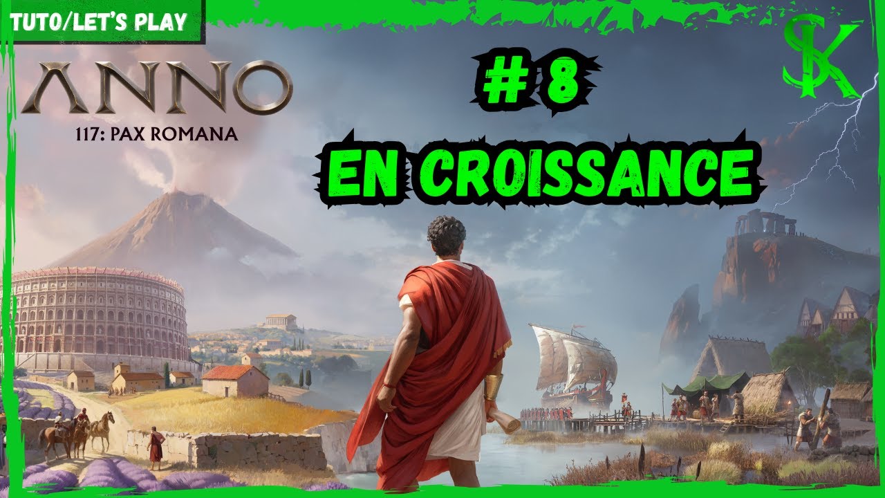 ANNO 117 #8 : Lin, toges, sanctuaire, boeuf et fromage... !  Let's play FR