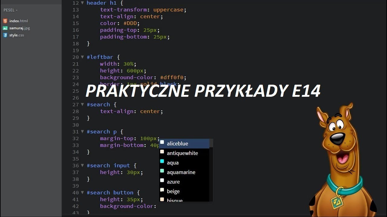 Kurs E14 - Praktyczne Przykłady