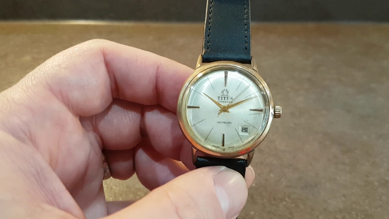 c1972 Titus Standard vintage watch with calendar
