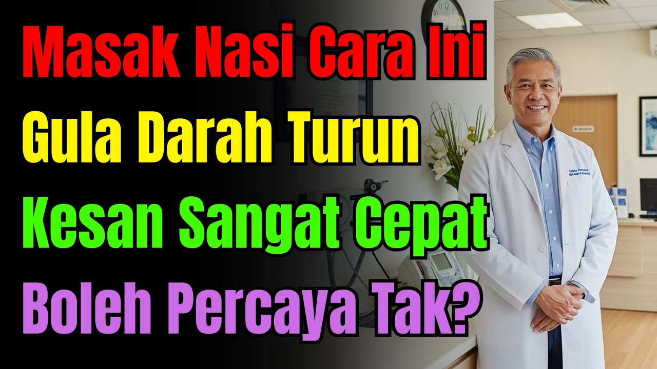 Makan Nasi Tanpa Takut Gula Naik! Pakar Ajar 5 Petua Masak Nasi Khas Untuk Warga Emas.