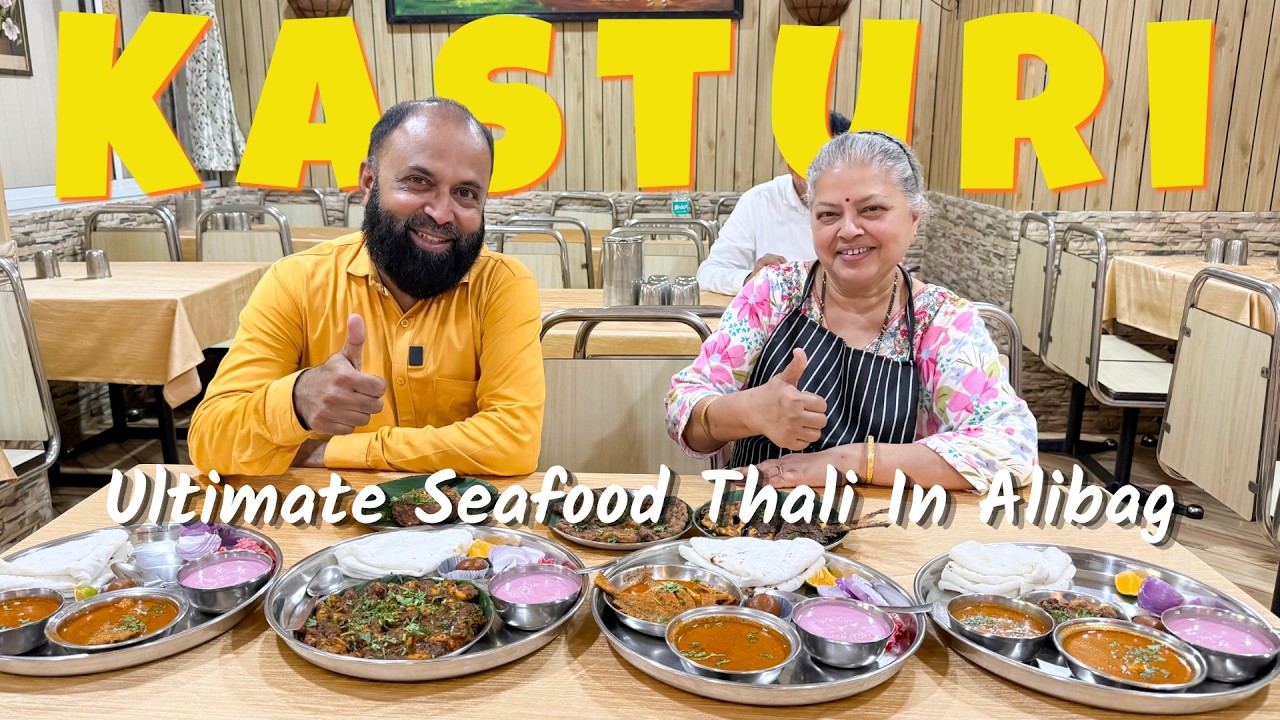 The Ultimate Konkani Seafood Thali in Alibag | Kasturi Restaurant Hidden Gem