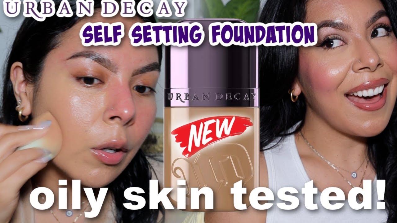 NEW!✨ URBAN DECAY FACE BOND SELF SETTING WATERPROOF FOUNDATION! || OILY SKIN REVIEW + WEAR TEST!