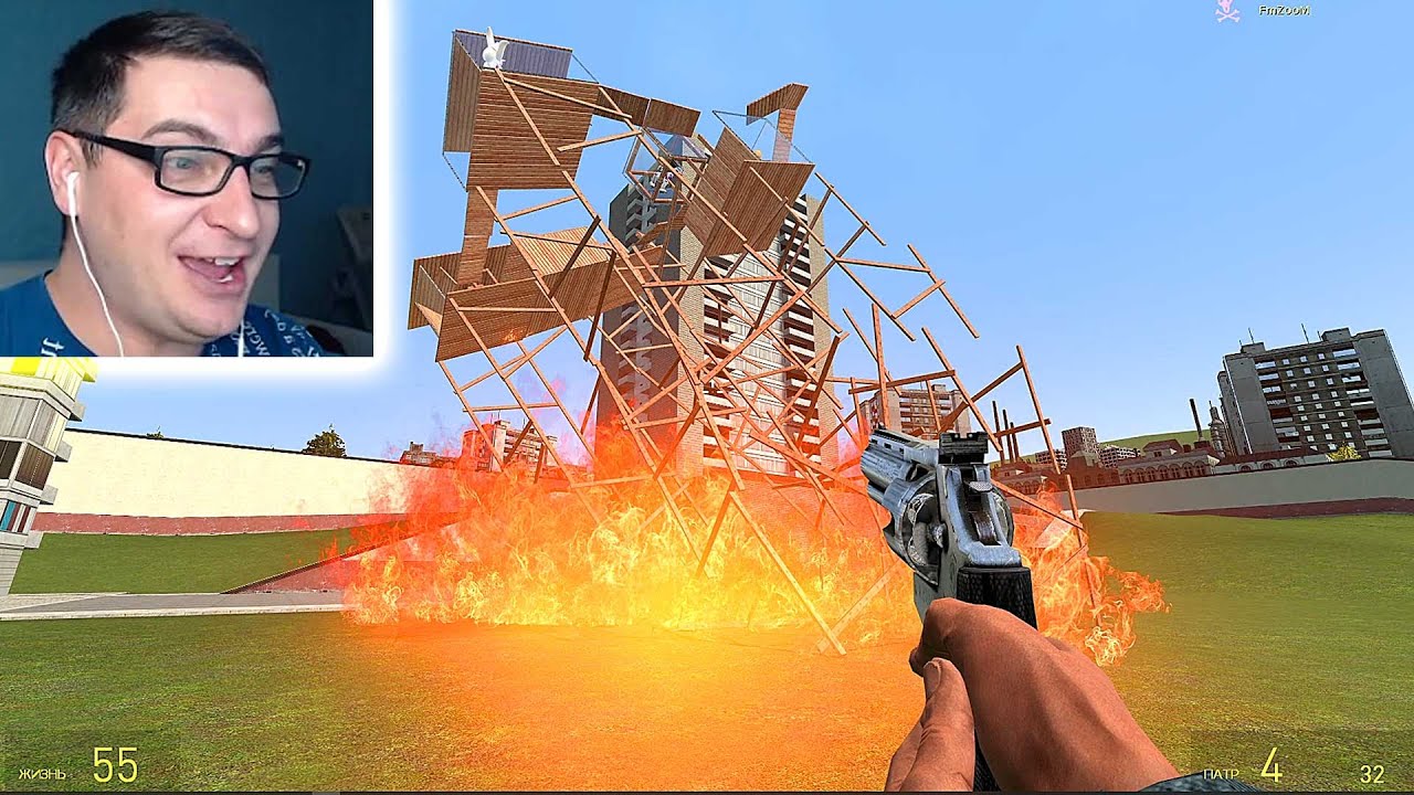 ВЫЖИВАНИЕ В ГОРЯЩЕМ ДЕРЕВЯННОМ ДОМЕ SANDBOX ГАРРИС МОД ► Garry's Mod