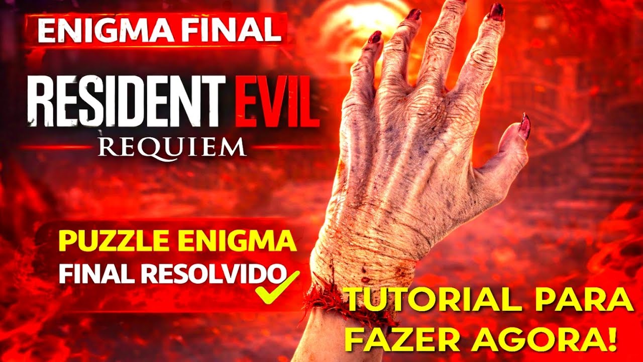 PUZZLE ENIGMA FINAL RESOLVIDO RESIDENT EVIL R&Eacute;QUIEM 9 (GUIA COMPLETO)