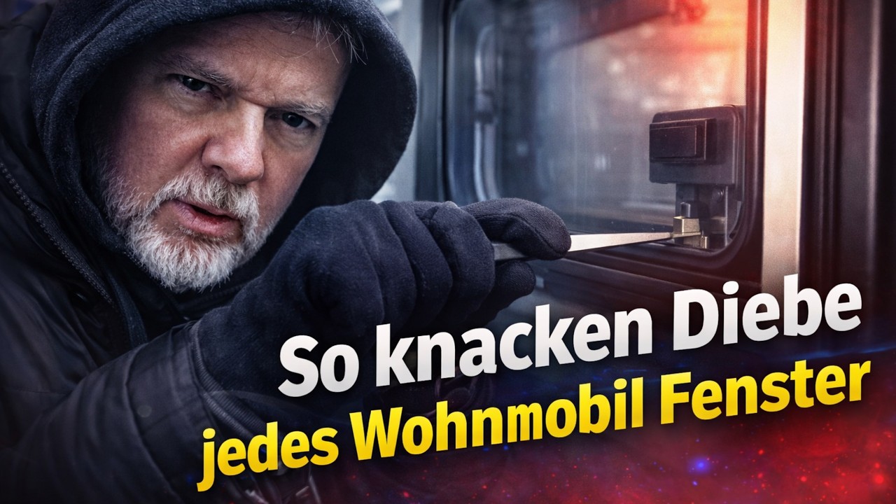 Einbrecher zeigt: So leicht öffnen sich Wohnmobil-Fenster! Tipps von Womo-Sicherheit.de