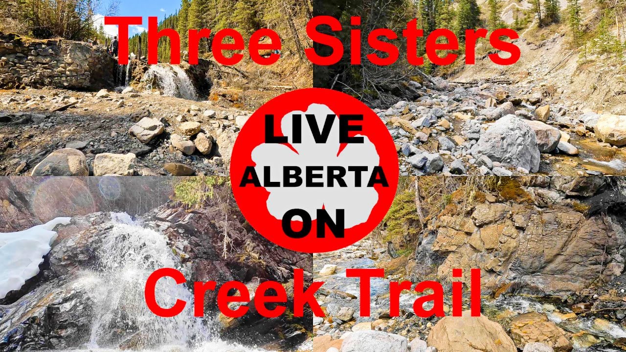 STUNNING TWIN WATERFALLS: Three Sisters Creek Hike #canadianrockies